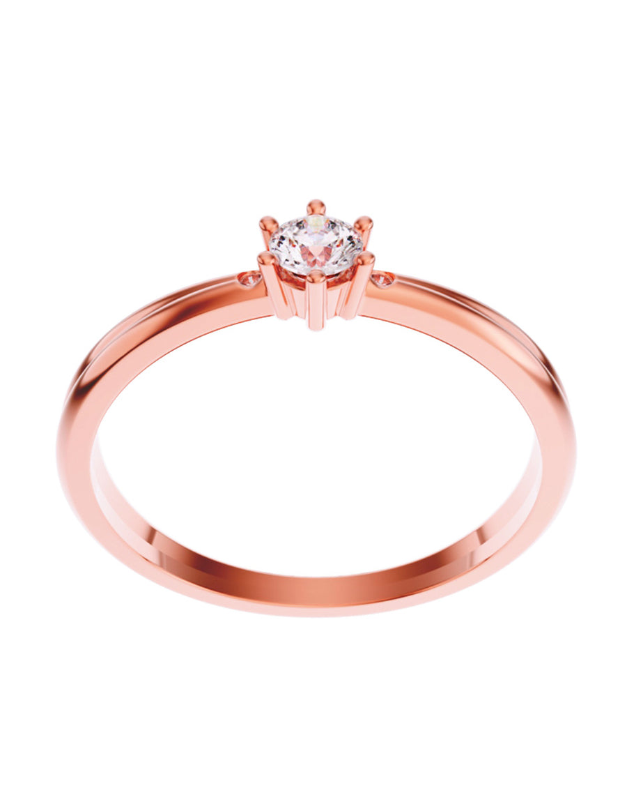 ANILLO DE ORO CON CIRCONIA