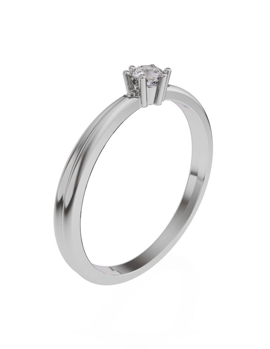 ANILLO DE ORO CON CIRCONIA