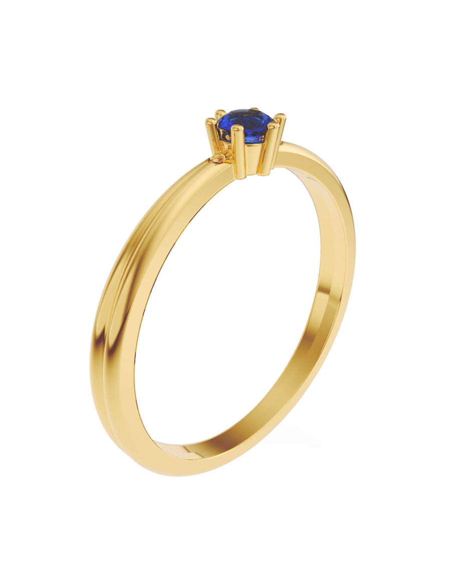 ANILLO DE ORO CON CIRCONIA