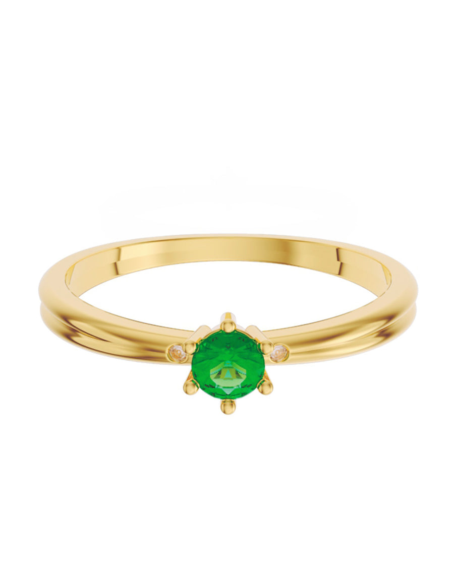 ANILLO DE ORO CON CIRCONIA