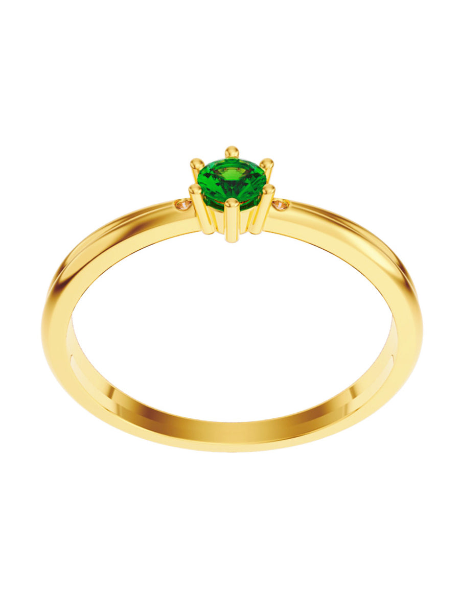 ANILLO DE ORO CON CIRCONIA
