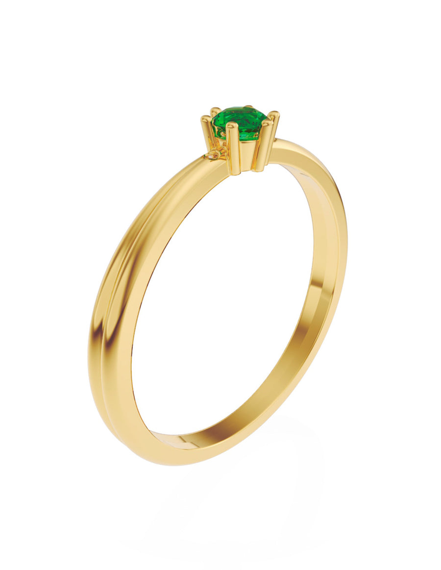 ANILLO DE ORO CON CIRCONIA