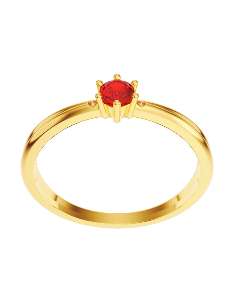 ANILLO DE ORO CON CIRCONIA