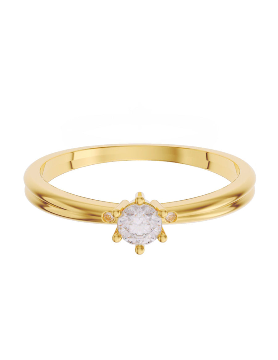 ANILLO DE ORO CON CIRCONIA
