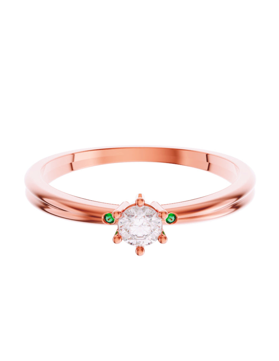 ANILLO DE ORO CON CIRCONIA
