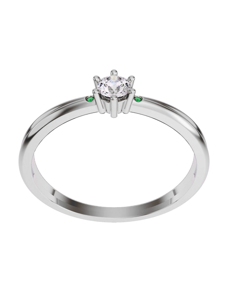 ANILLO DE ORO CON CIRCONIA