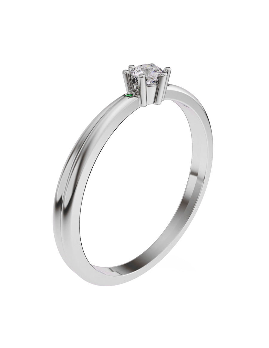 ANILLO DE ORO CON CIRCONIA