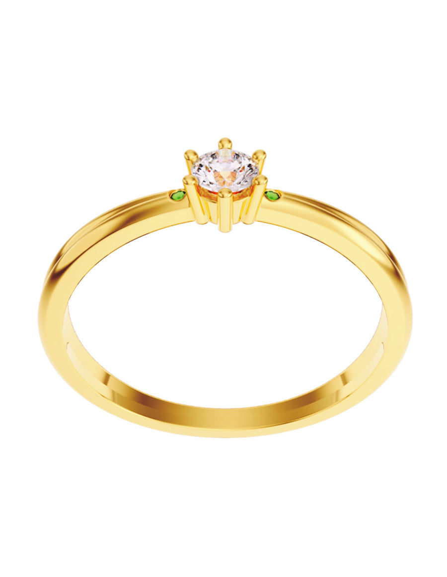 ANILLO DE ORO CON CIRCONIA
