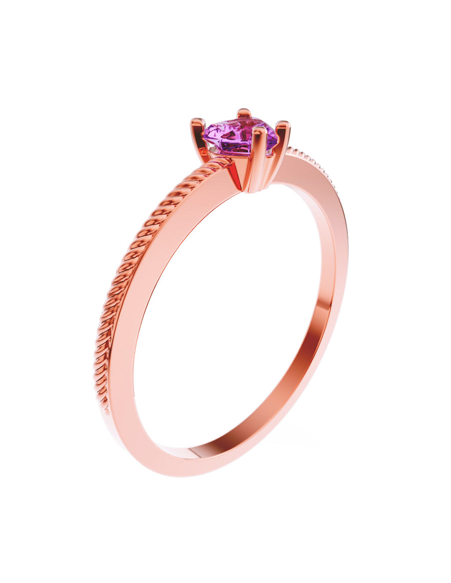 ANILLO DE ORO CON CIRCONIA