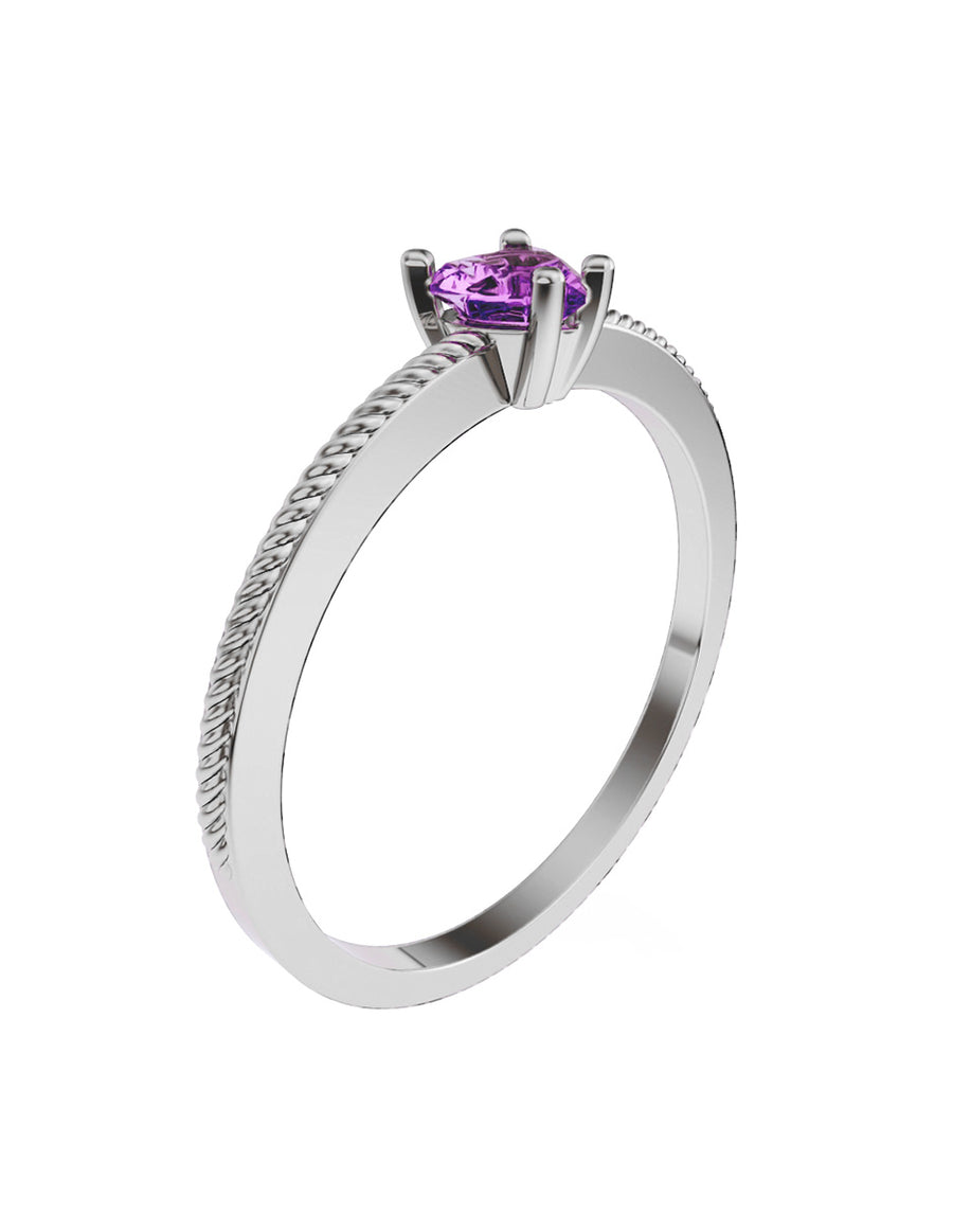ANILLO DE ORO CON CIRCONIA