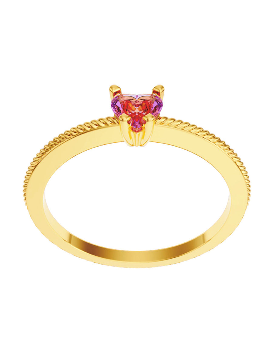 ANILLO DE ORO CON CIRCONIA