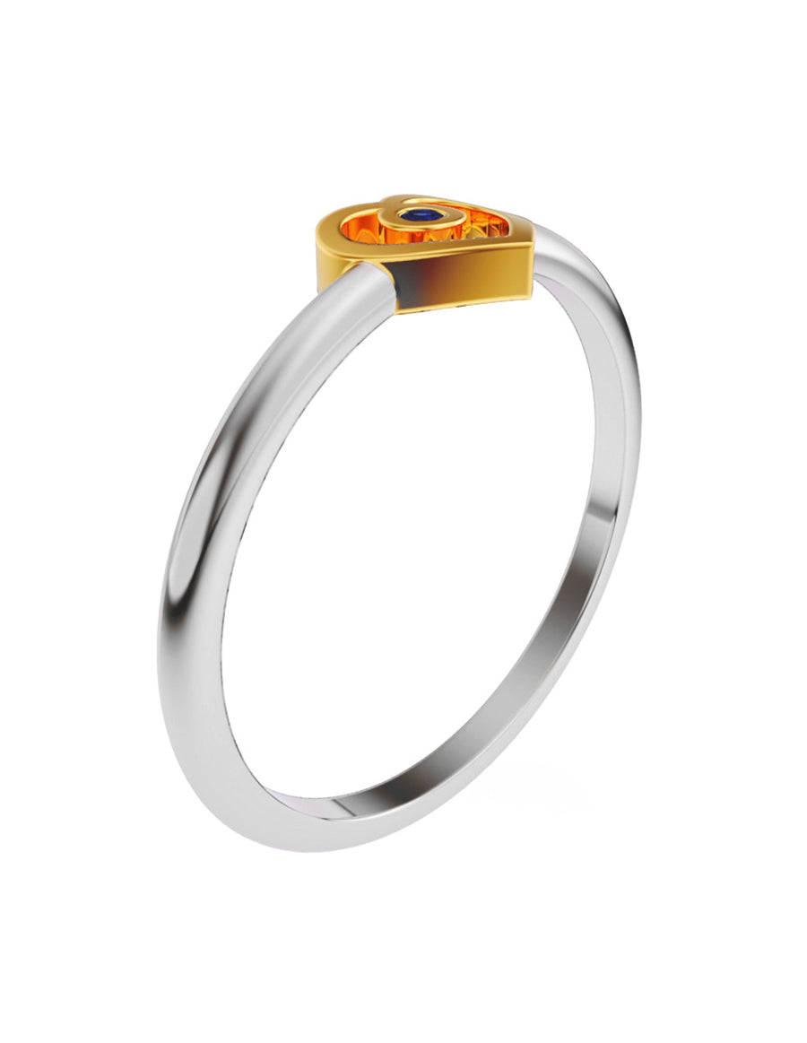 ANILLO DE ORO CON CIRCONIA