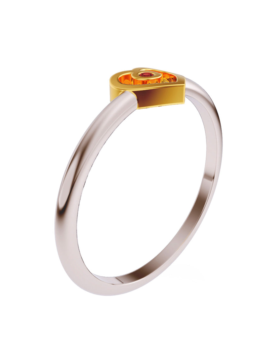 ANILLO DE ORO CON CIRCONIA