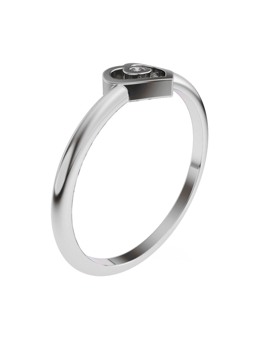 ANILLO DE ORO CON CIRCONIA