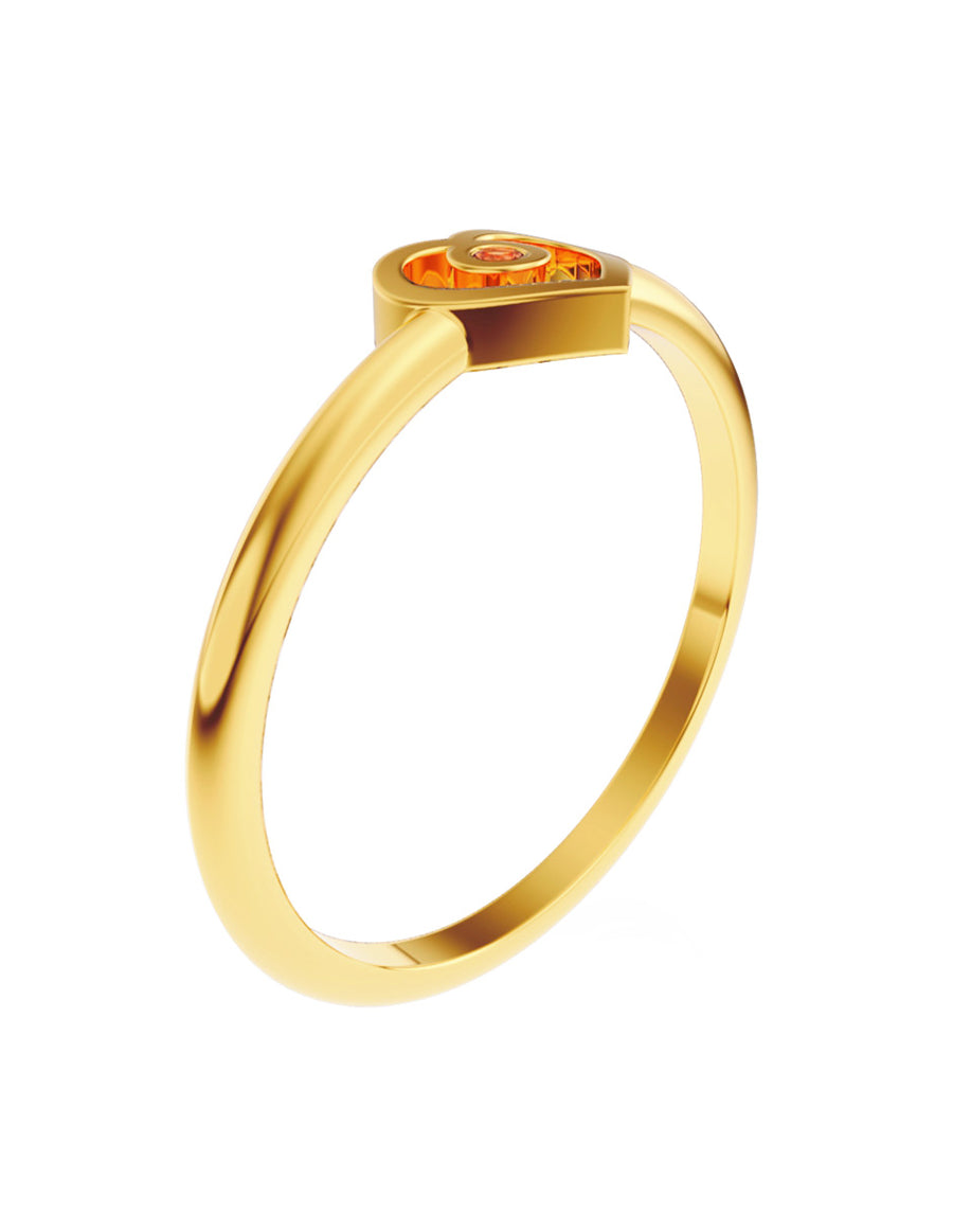 ANILLO DE ORO CON CIRCONIA