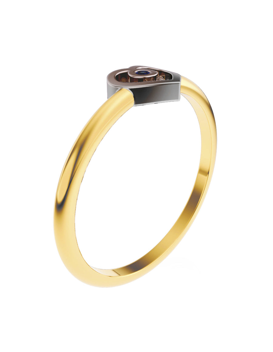 ANILLO DE ORO CON CIRCONIA