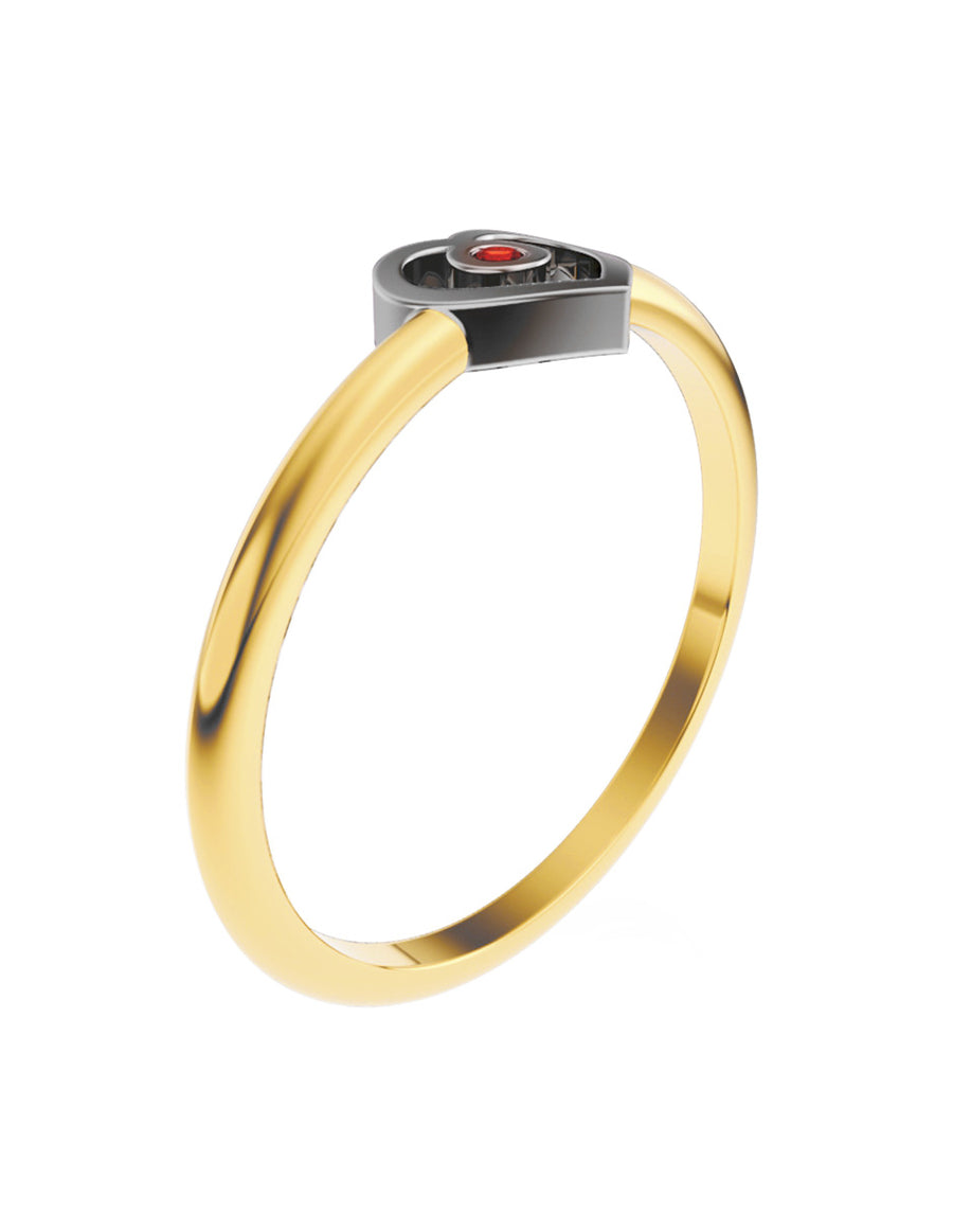 ANILLO DE ORO CON CIRCONIA