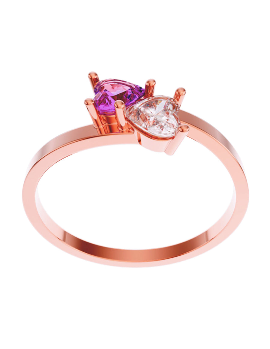 ANILLO DE ORO CON CIRCONIA