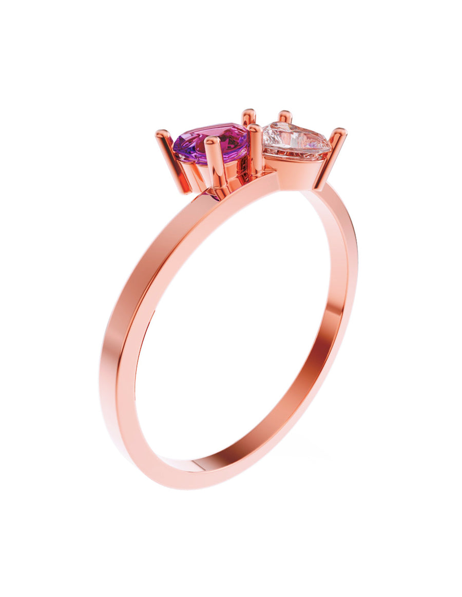 ANILLO DE ORO CON CIRCONIA