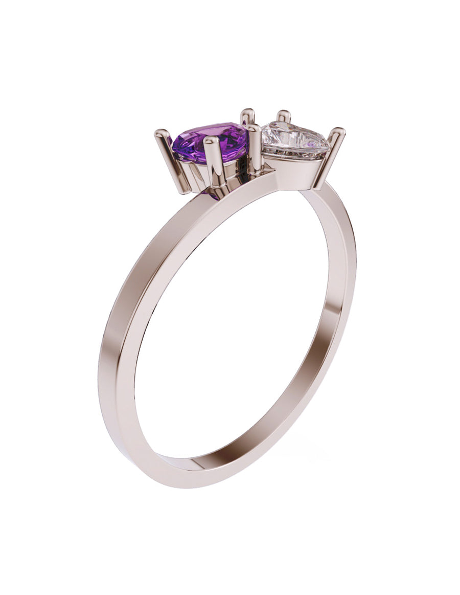 ANILLO DE ORO CON CIRCONIA