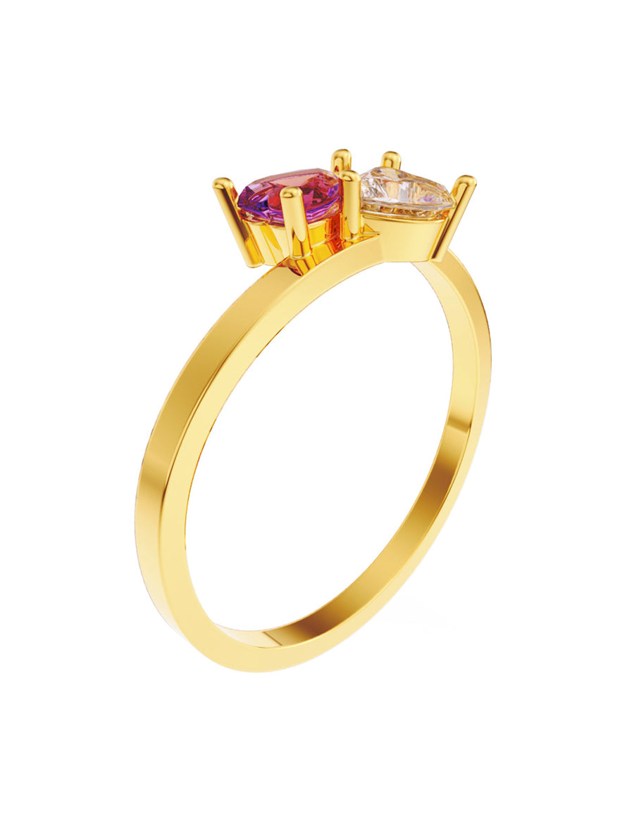 ANILLO DE ORO CON CIRCONIA