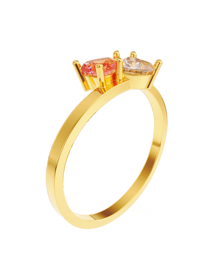ANILLO DE ORO CON CIRCONIA
