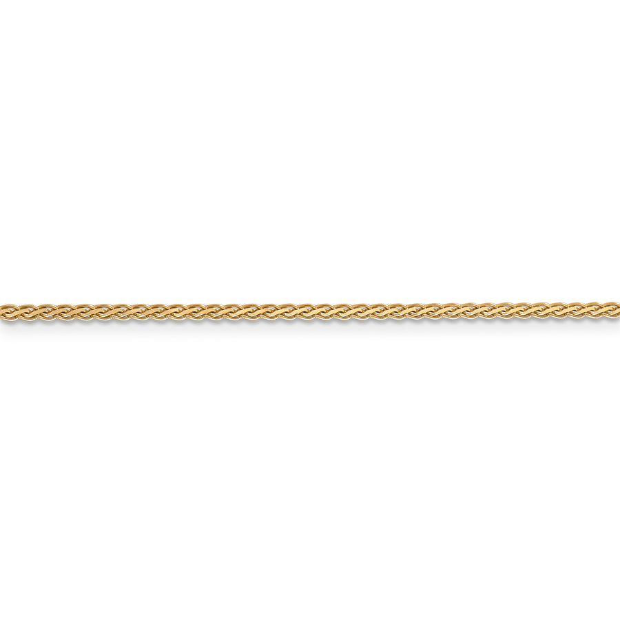Cadena de trigo plana de 14k y 1,9 mm