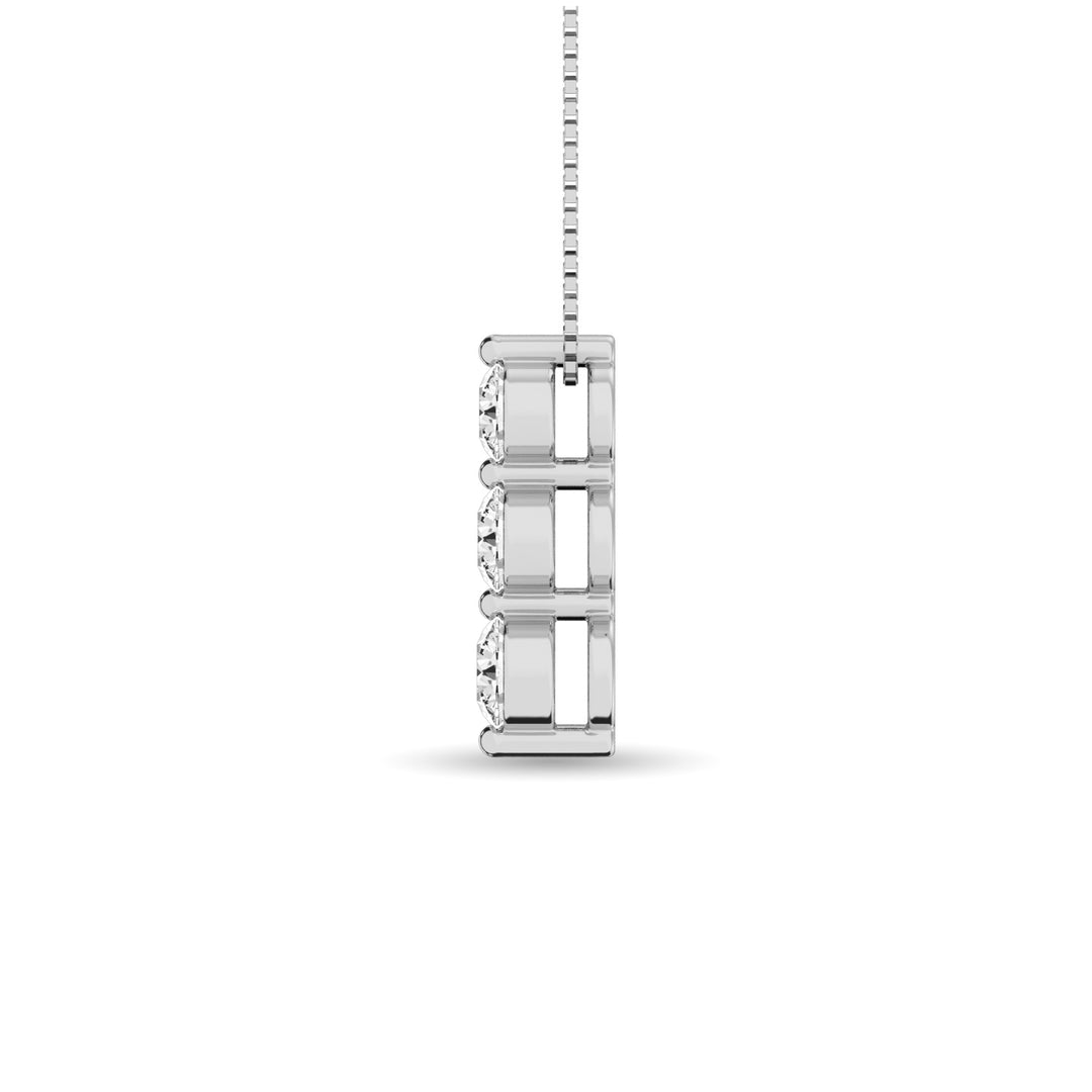 Diamond 1/2 Ct.Tw. Trilog‚àö‚â†a Pendant in 14k White Gold