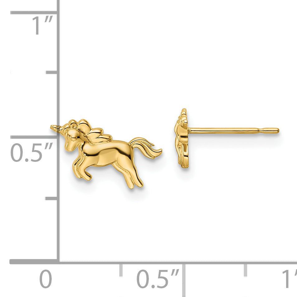 Aretes de Unicornio Madi K de Oro de 14k (con poste)