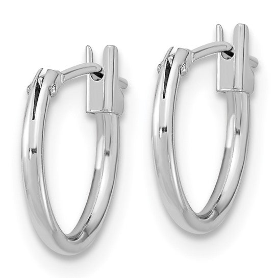 Aretes de Aro Madi K en Oro Blanco de 14K