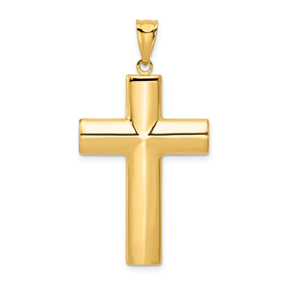 Hollow Cross Pendant in 14k Yellow Gold