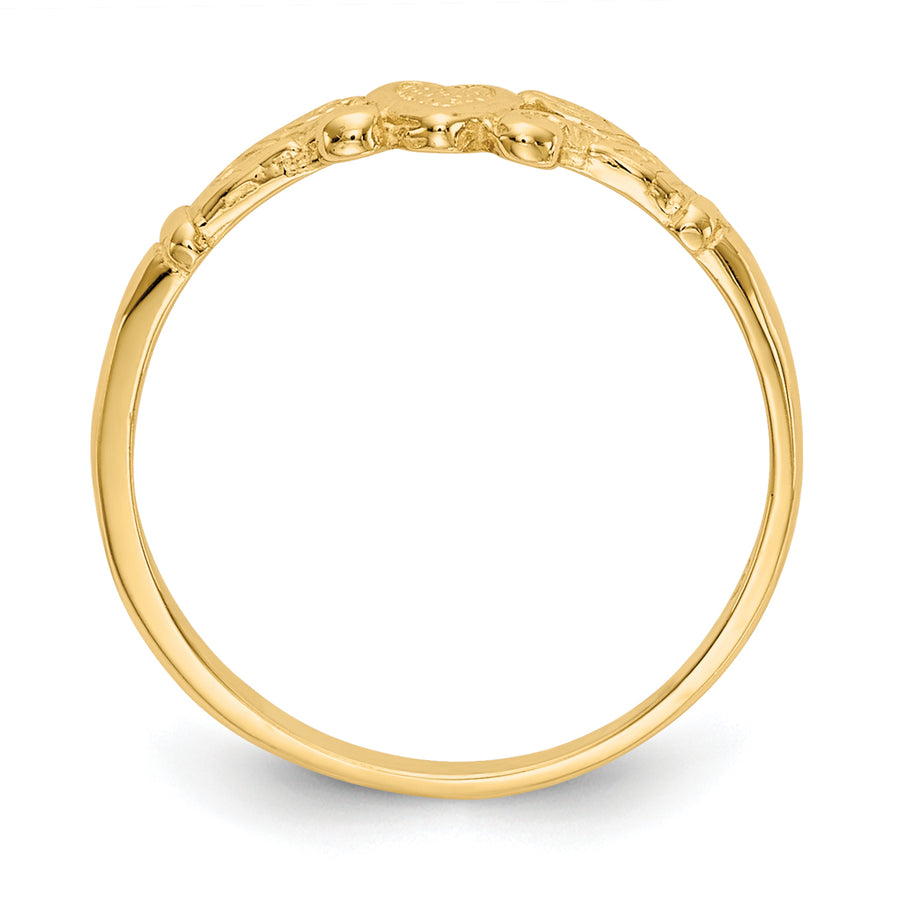 Anillo Corazón para Bebé en Oro de 14k