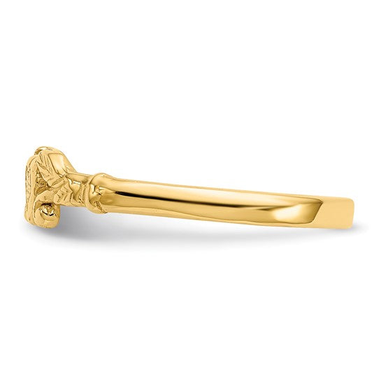 Anillo Corazón para Bebé en Oro de 14k