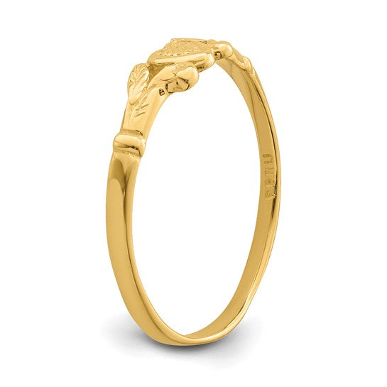 Anillo Corazón para Bebé en Oro de 14k