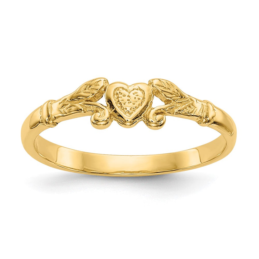 Anillo Corazón para Bebé en Oro de 14k