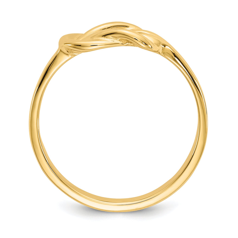 Anillo de Nudo de Forma Libre en Oro de 14k