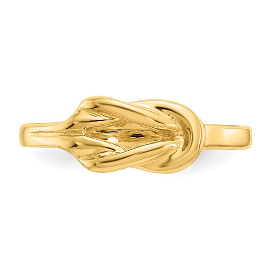 Anillo de Nudo de Forma Libre en Oro de 14k