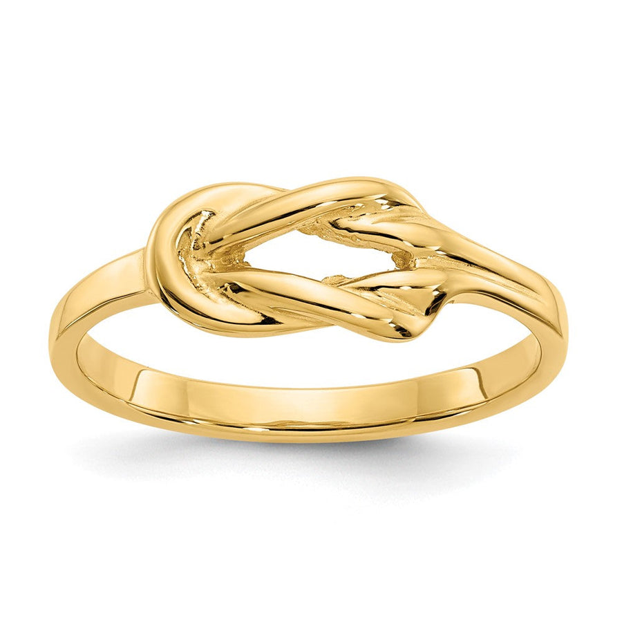 Anillo de Nudo de Forma Libre en Oro de 14k