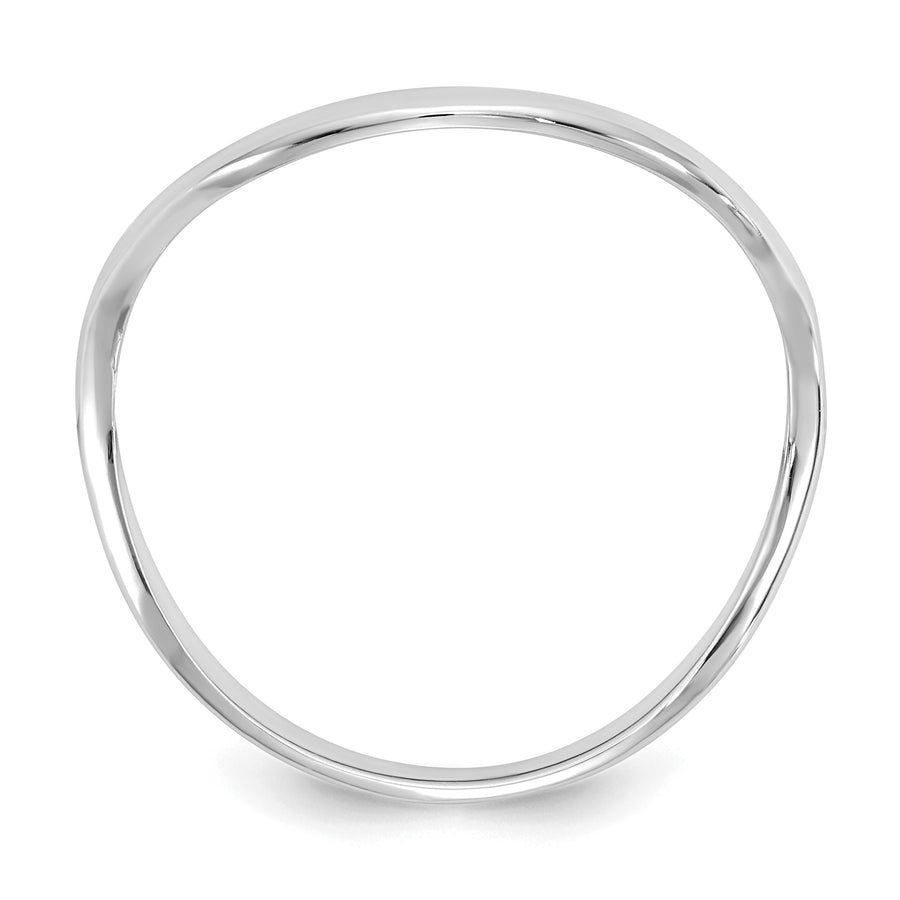 Anillo Ondulado de Moda para Pulgar en Oro Pulido de 14k