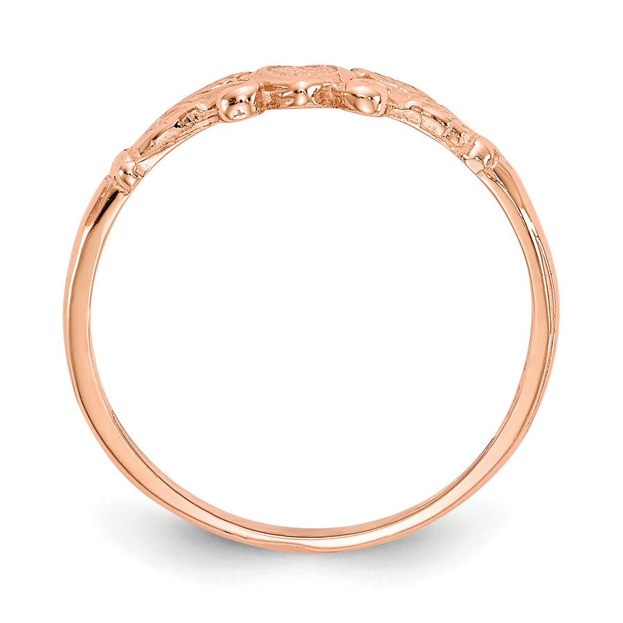 Anillo Corazón para Bebé en Oro de 14k