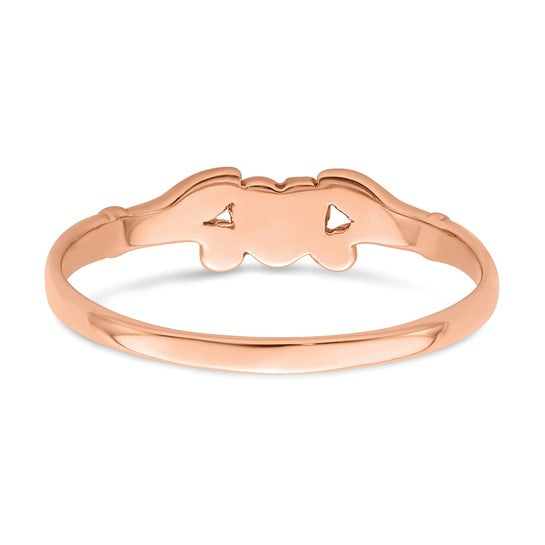 Anillo Corazón para Bebé en Oro de 14k