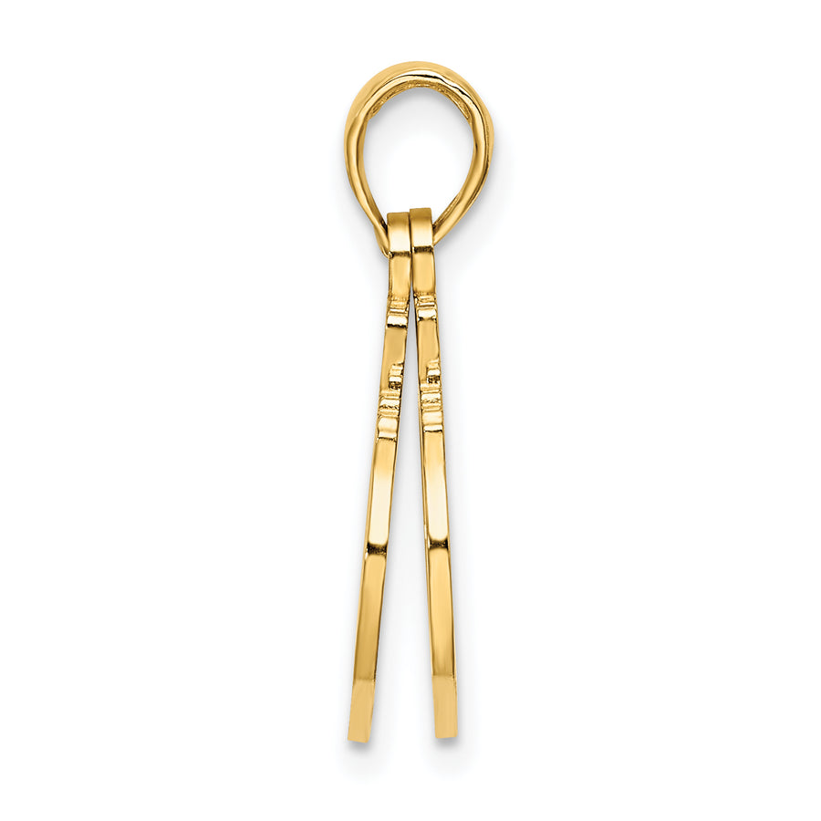 Dije de Esposas de 2 Piezas de 14K