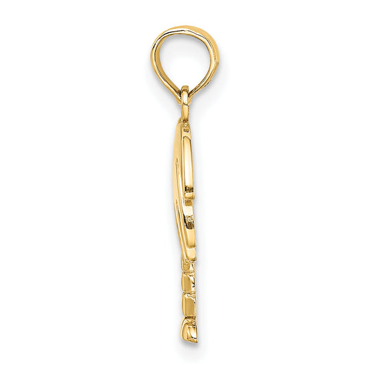 Dije Árbol de Palma Charleston en Oro Amarillo de 14k