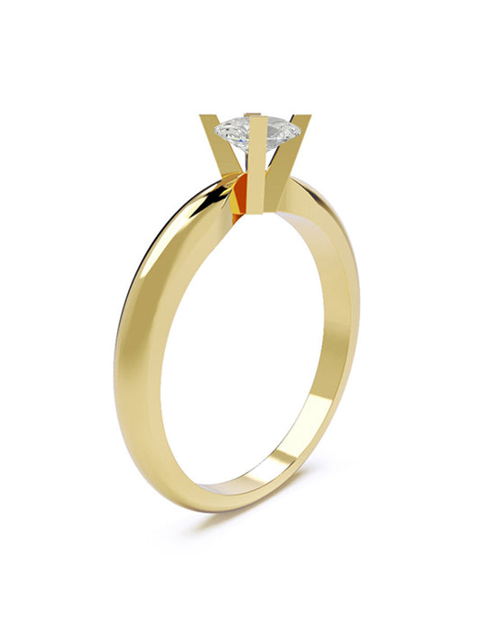 ANILLO DE COMPROMISO DE ORO 14K CON DIAMANTE DE LABORATORIO (SUSTENTABLE) 0.53 D VVS1 IGI- LG731502171