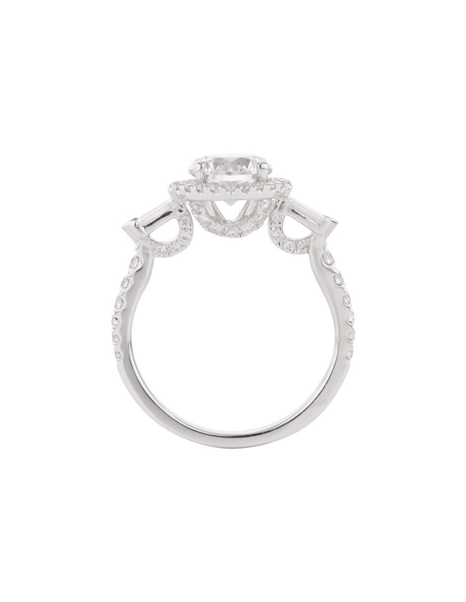 18K GOLD ENGAGEMENT RING WITH LABORATORY DIAMOND (SUSTAINABLE) 0.74 E VS1 IGI
