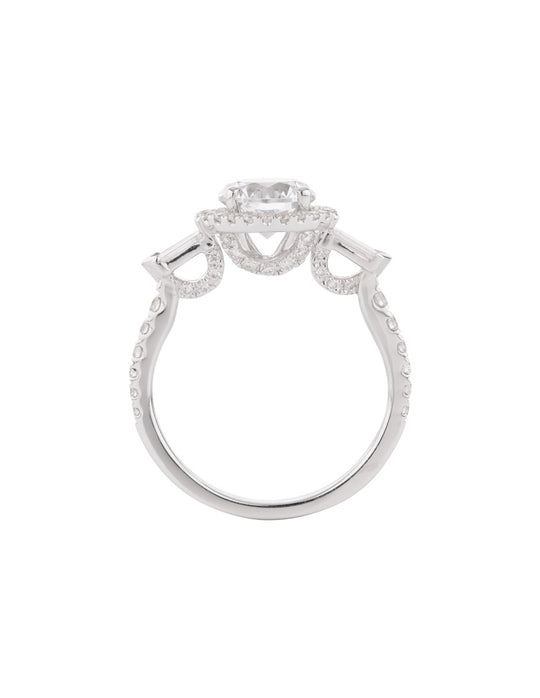18K GOLD ENGAGEMENT RING WITH LABORATORY DIAMOND (SUSTAINABLE) 0.74 E VS1 IGI