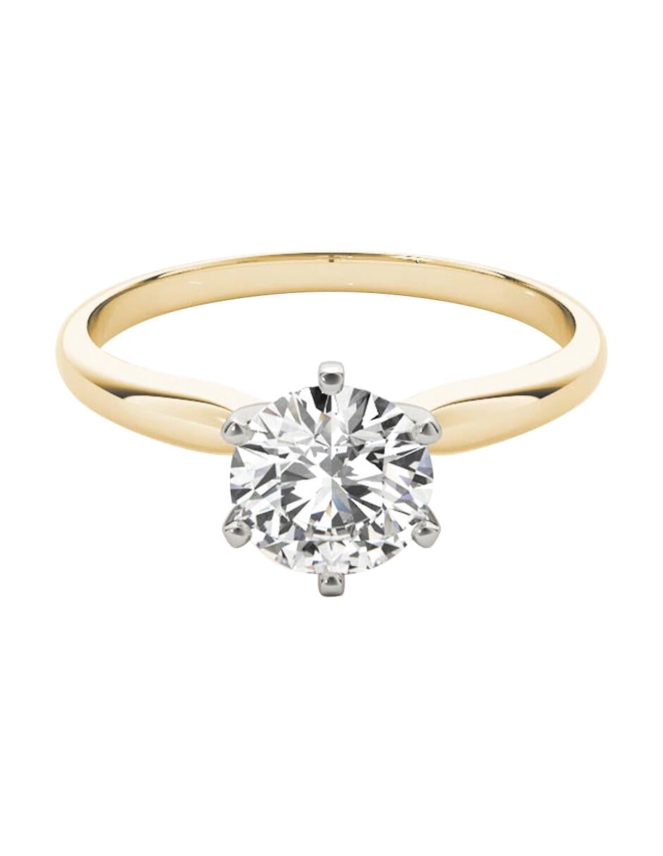 ANILLO DE COMPROMISO DE ORO 14K CON DIAMANTE NATURAL 1.47 F* VVS1 GIA- 1449716756