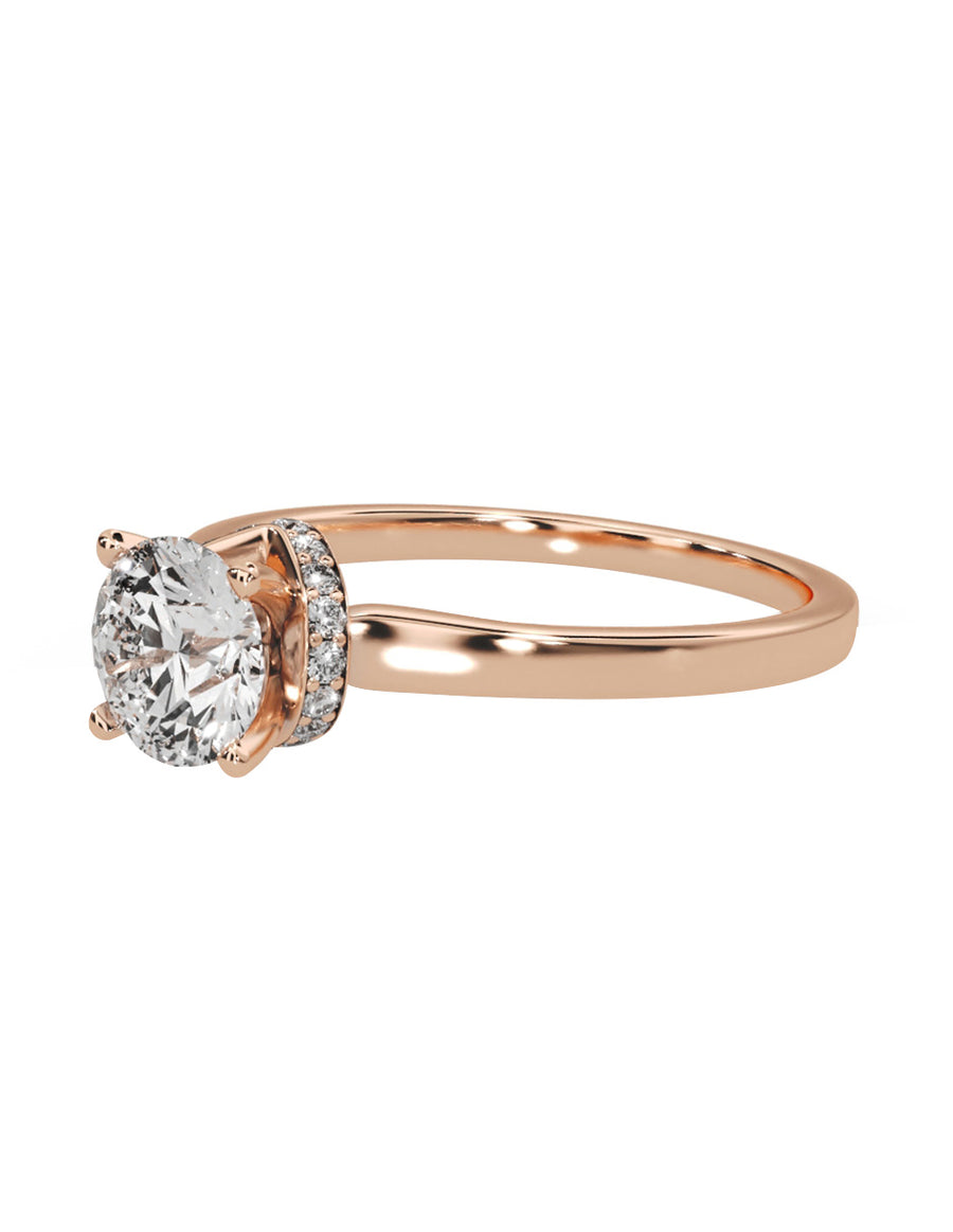 MONTADURA PARA PERSONALIZAR ANILLO DE COMPROMISO - PAVÉ