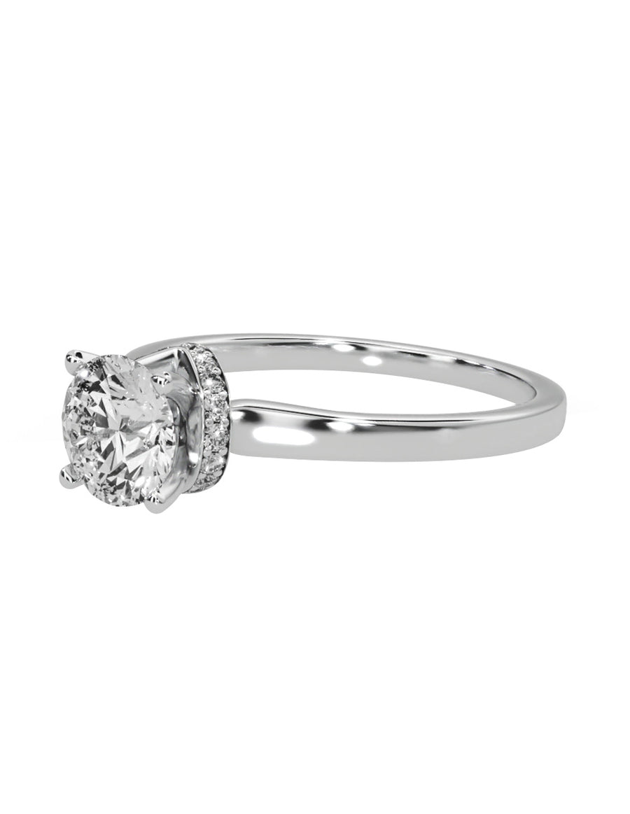 MONTADURA PARA PERSONALIZAR ANILLO DE COMPROMISO - PAVÉ