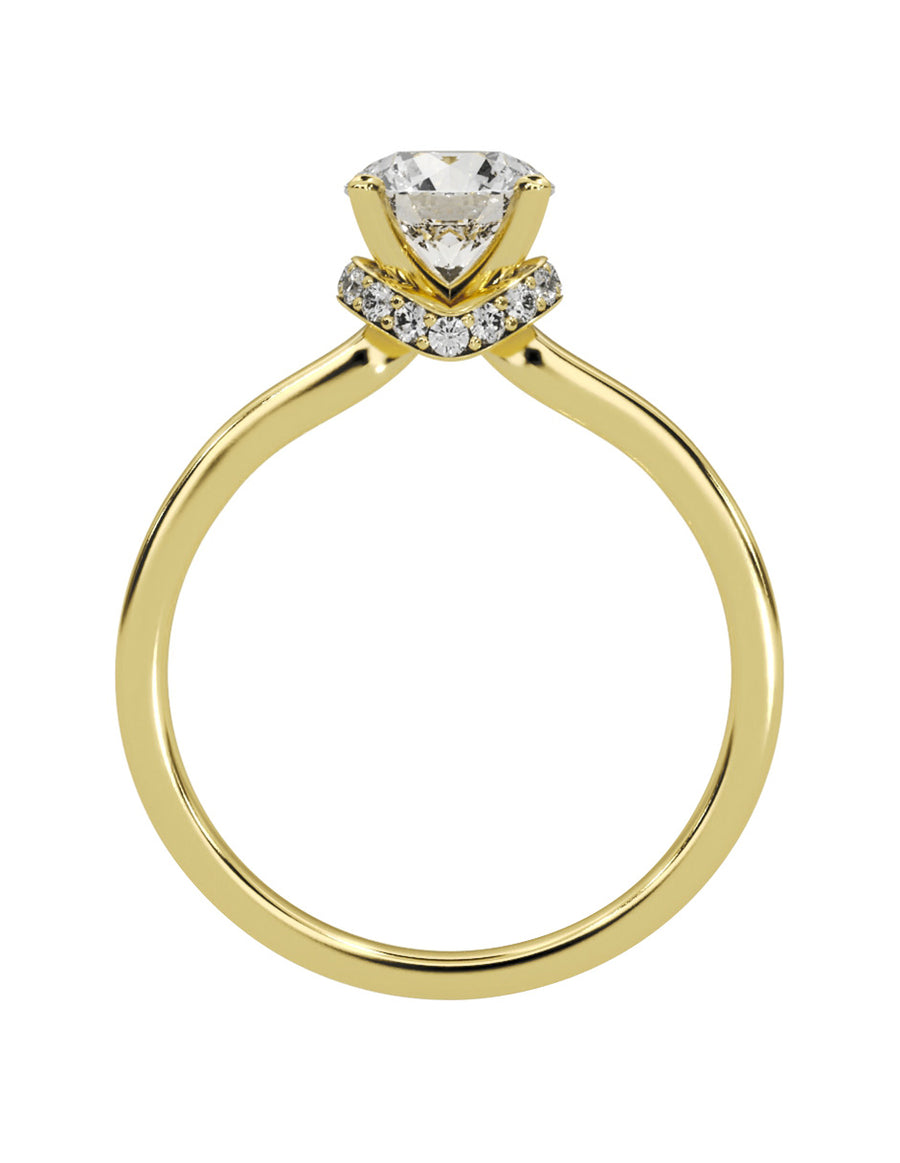 MONTADURA PARA PERSONALIZAR ANILLO DE COMPROMISO - PAVÉ